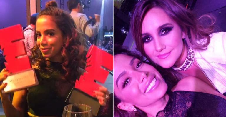Anitta vence duas categorias em prêmio latino e se encontra com Dulce Maria no México