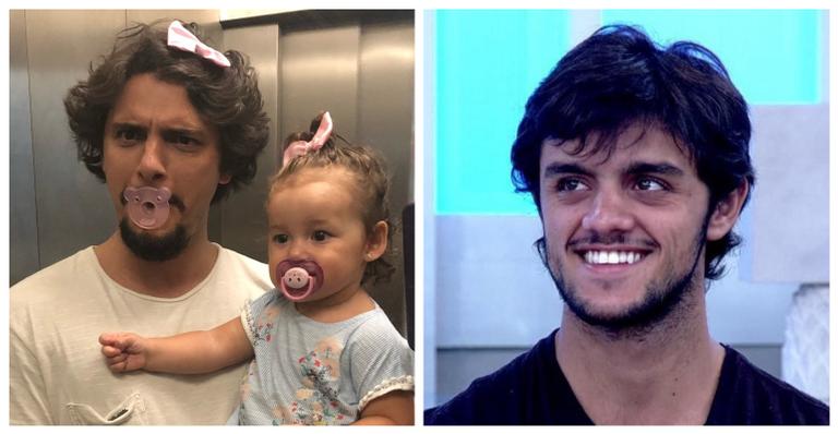 Com 1 ano, filha de Bruno Gissoni e Yanna Lavigne escolhe seu próprio padrinho