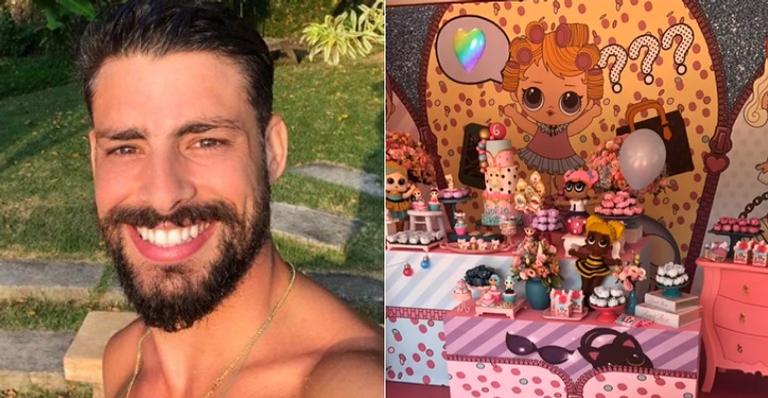 Cauã Reymond organiza festa de aniversário para a filha, Sofia: “Tudo rosa”