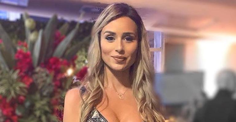 Grávida de 6 meses, ex-BBB Letícia Santiago exibe barriga negativa