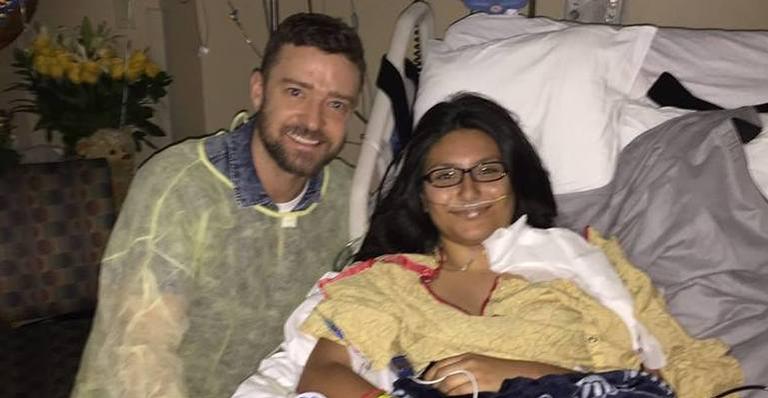 Justin Timberlake faz visita às vítimas do tiroteio de Santa Fé