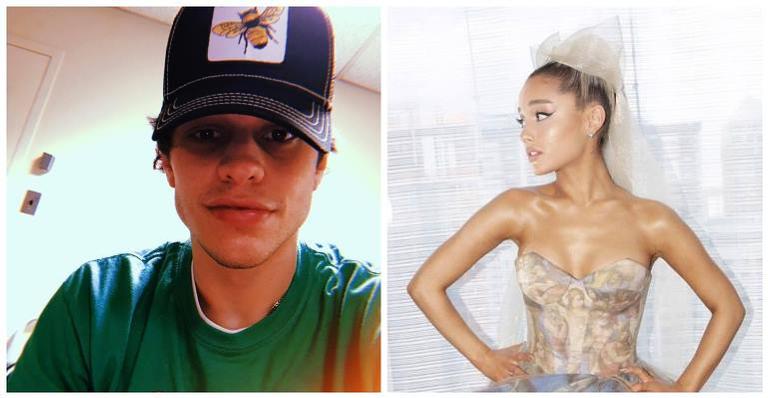 Pete Davidson e Ariana Grande posam em clique romântico e deixam os fãs doidos