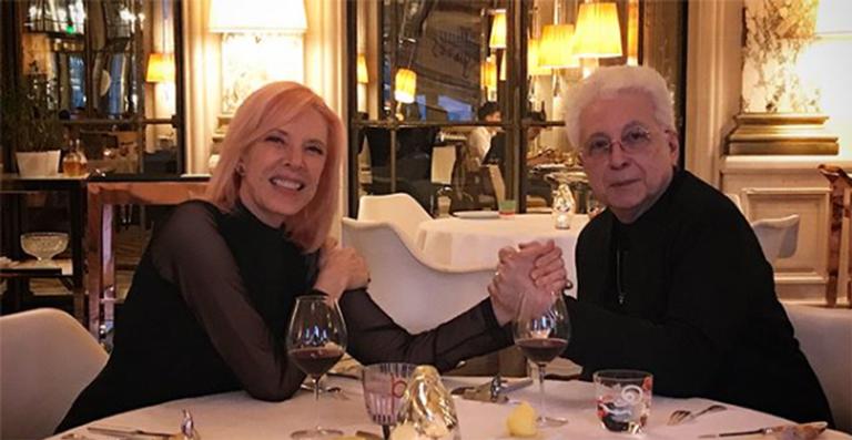 Em Paris, Marília Gabriela comemora 70 anos ao lado de Aguinaldo Silva