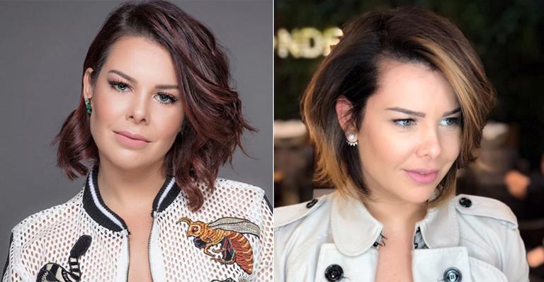 Fernanda Souza abandona o ruivo e clareia os fios