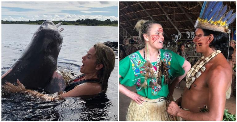 Maria Cândida visita pela quarta vez a Floresta Amazônica e brinca: “Sorte que os guias conhecem cada árvore”