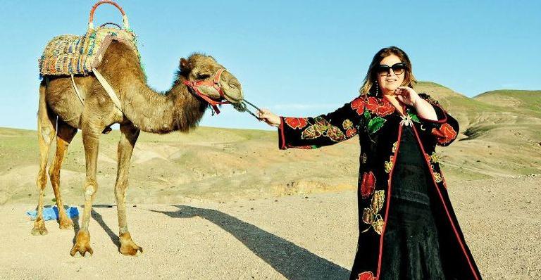 EXCLUSIVO em CARAS: Martha Medeiros no Marrocos