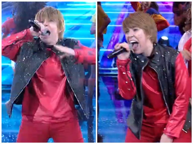 Naiara Azevedo interpreta Justin Bieber no ‘Show dos Famosos’ e vira meme nas redes sociais