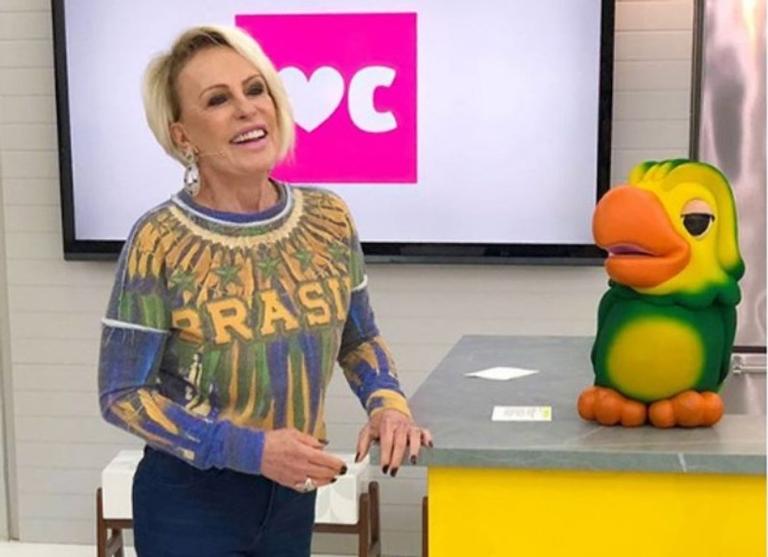 Em clima de Copa, Ana Maria Braga repete look que usou em 2014