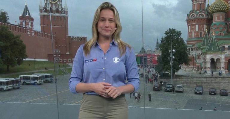 Fernanda Gentil revela alimentação moderada na Rússia: ”Arrisquei e passei mal”