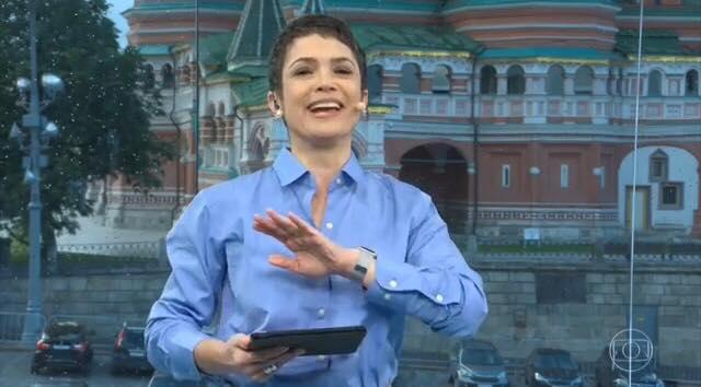 Após Fernanda Gentil, Sandra Annenberg também sente mal-estar na Rússia