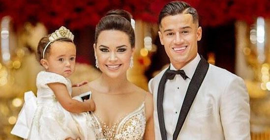 O conto de fadas de Philippe Coutinho e Aline: casal vive vida apaixonada há onze anos