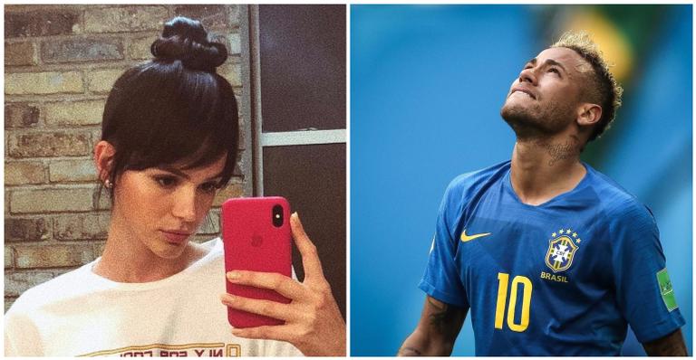 Bruna Marquezine dispara contra jogador que pisou em Neymar Jr.: ”Não encosta no meu namorado”