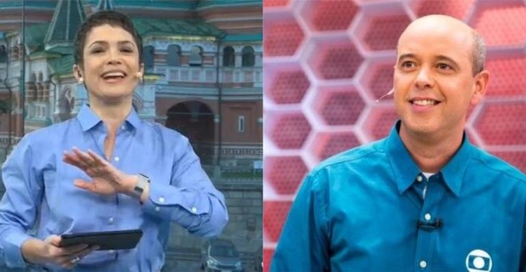 Na Rússia, Sandra Annenberg e Alex Escobar se emocionam com saudade dos filhos