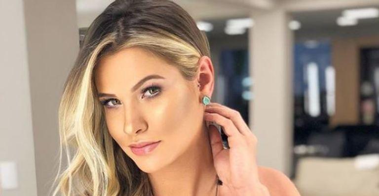 Prestes à dar a luz, Andressa Suita exibe barrigão e brinca sobre o tamanho do bebê