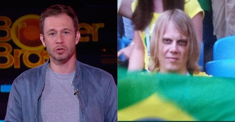 Tiago Leifert desvenda parte do mistério sobre o torcedor que virou meme