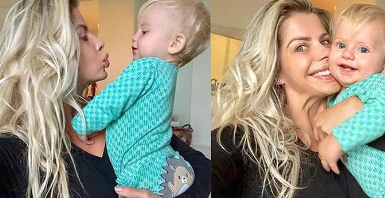Karina Bacchi é flagrada no momento mais fofo possível ao lado de Enrico Bacchi