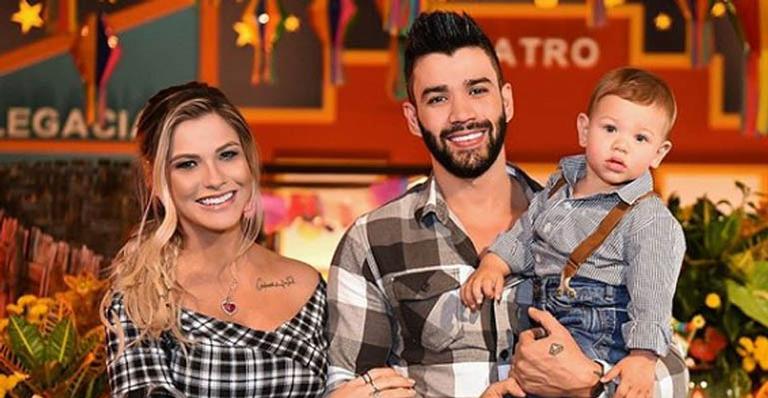 Andressa Suita exibe o barrigão em momento íntimo com Gusttavo Lima e ganha declaração