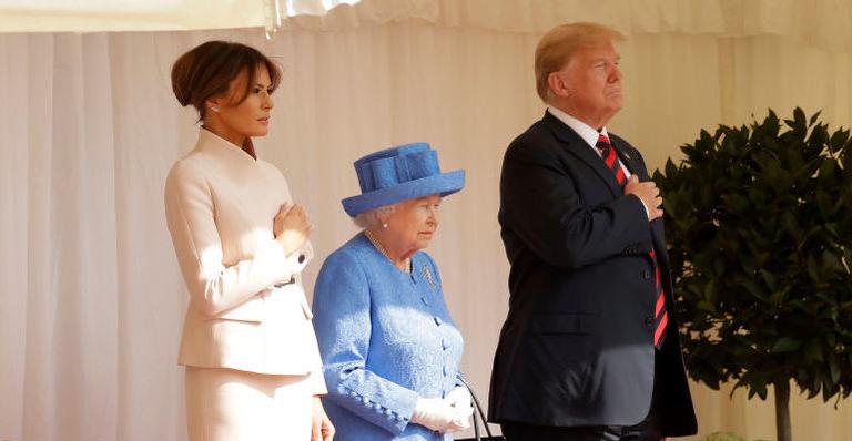 Donald Trump encontra Rainha Elizabeth II pela primeira vez no Castelo De Windsor