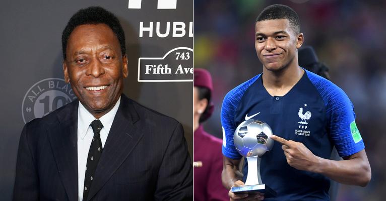 Pelé elogia Mbappé e brinca sobre “concorrente”: “Vou tirar a poeira das minhas chuteiras”