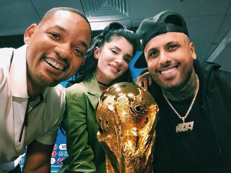 Will Smith rouba a cena na Rússia antes do encerramento da Copa do Mundo