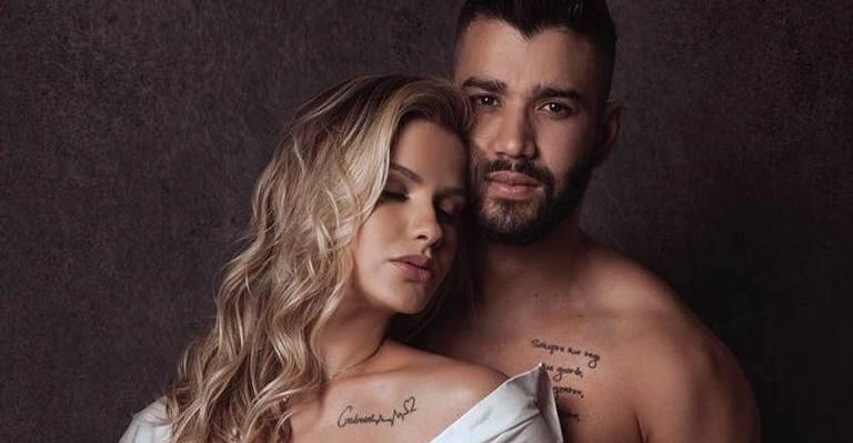 Andressa Suita exibe barriga de 8 meses na web e ganha elogio ousado de Gusttavo Lima