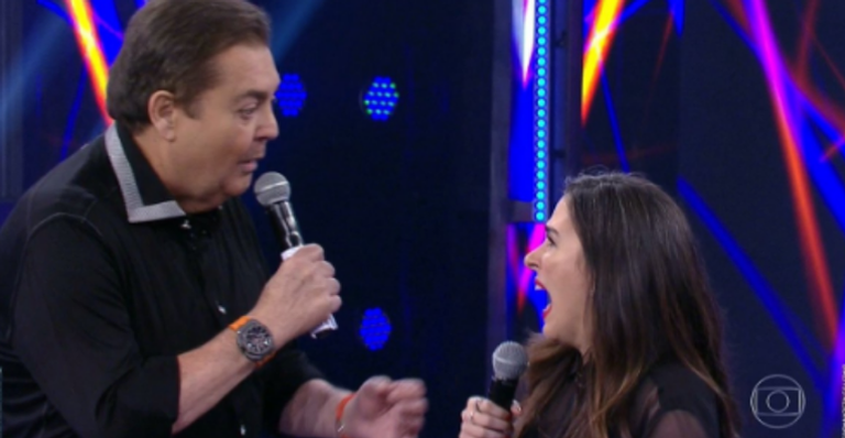Fã questiona susto de Tatá Werneck no ‘Faustão’: ”Forçado”. Atriz rebate e se explica