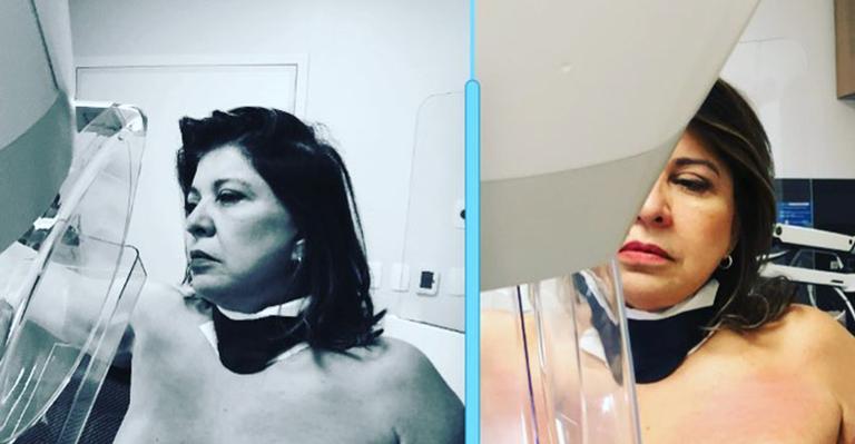 Roberta Miranda exibe seios ao fazer mamografia e manda recado para fãs