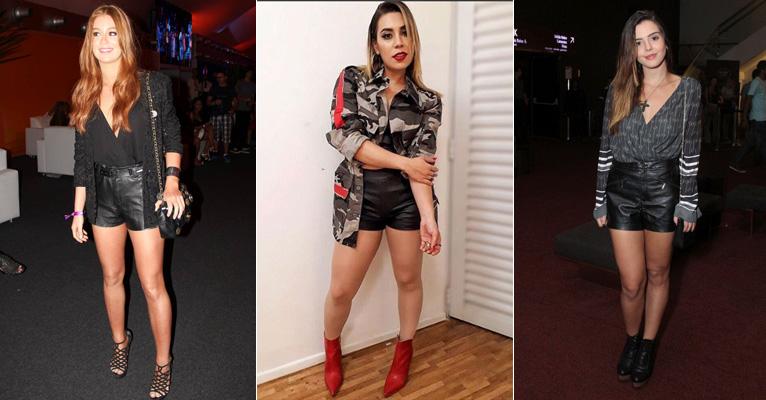 Shorts de couro: Saiba como usar a peça e veja famosas que vestem o estilo!