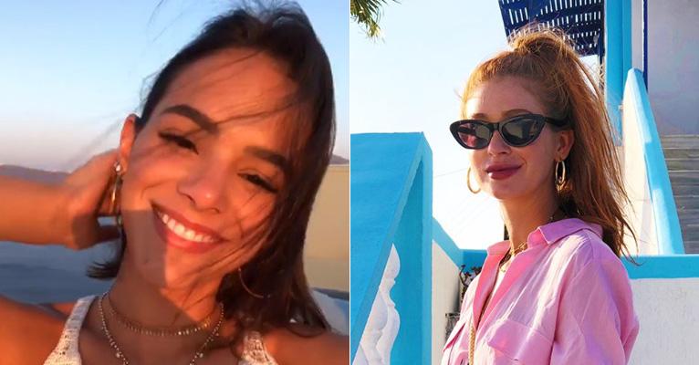 Bruna Marquezine e Marina Ruy Barbosa se evitam na Grécia e fãs especulam distanciamento