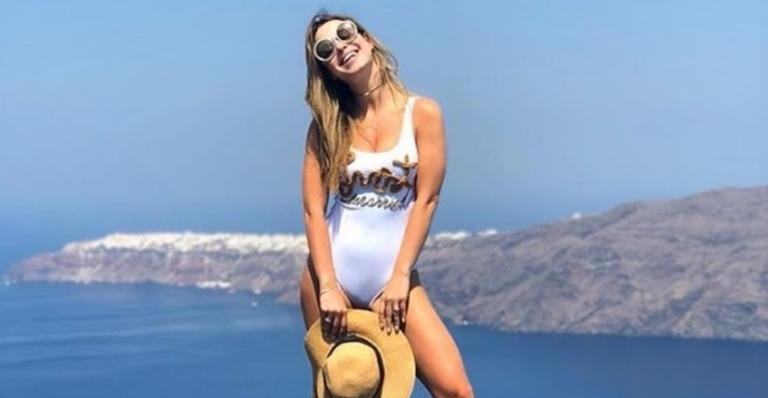 Após casamento na Itália, Sthefany Brito compartilha fotos de lua de mel na Grécia