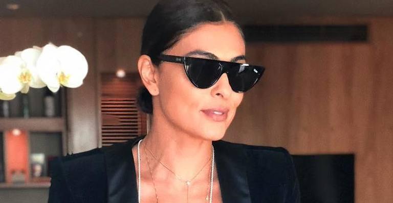 Juliana Paes é flagrada com body sensual de grife avaliado em mais de R$ 2 mil