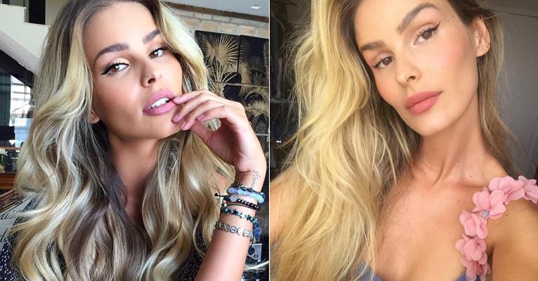 Yasmin Brunet revela o segredo de seus cabelos loiros perfeitos