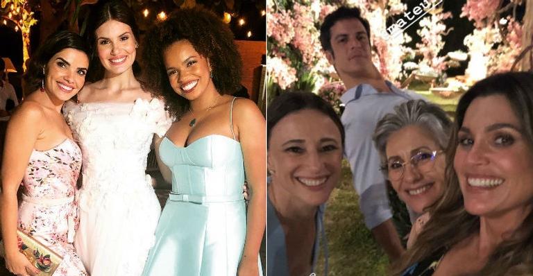 Após cerimônia, famosos curtem festão de casamento de Camila Queiroz e Klebber Toledo
