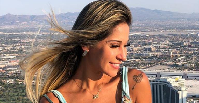 Na reta final da gravidez, Mayra Cardi exibe barriga e revela quantos quilos já ganhou