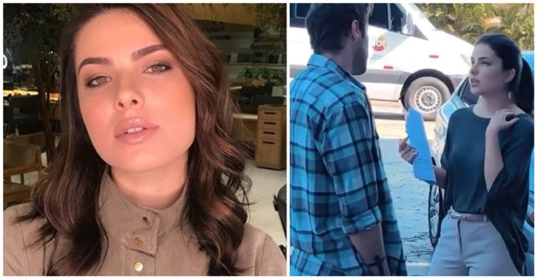 Vaza vídeo de Thaís Melchior, substituta de Milena Toscano, gravando cena de As Aventuras de Poliana