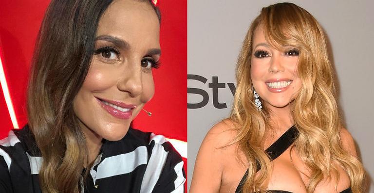 Ivete Sangalo ‘surta’ ao saber que Mariah Carey a segue no Instagram