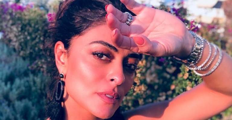 Juliana Paes se despede de viagem de comemoração dos 10 anos de casamento