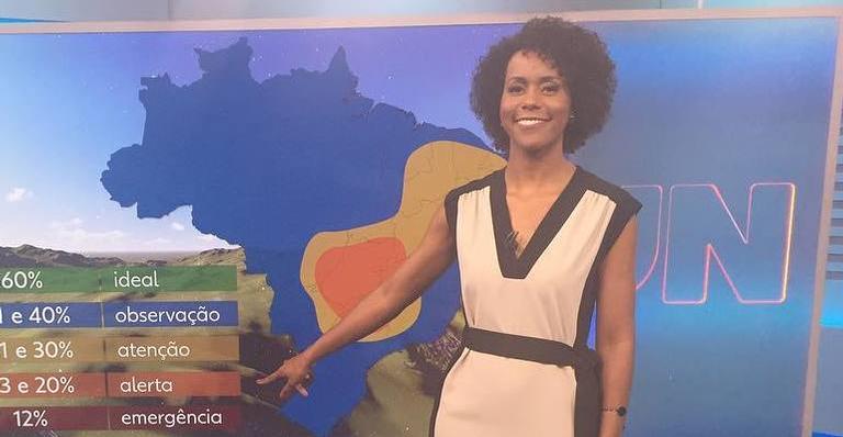 Maju Coutinho tem ataque ao vivo e não consegue terminar previsão do tempo no ‘Jornal Nacional’