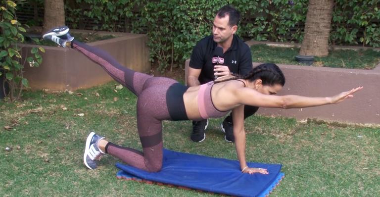 Fernanda Motta mostra exercícios para a lombar