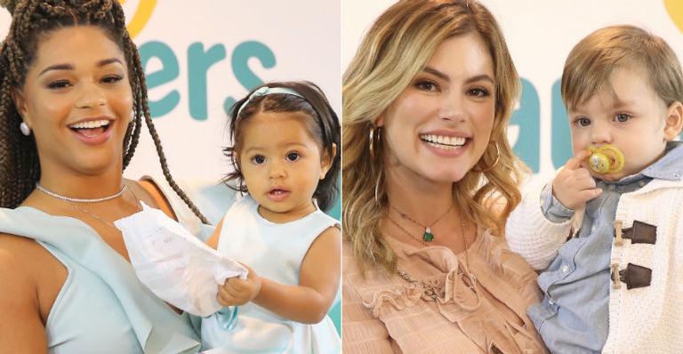 Filhos de Bruna Hamú e Juliana Alves dão show de fofura em evento