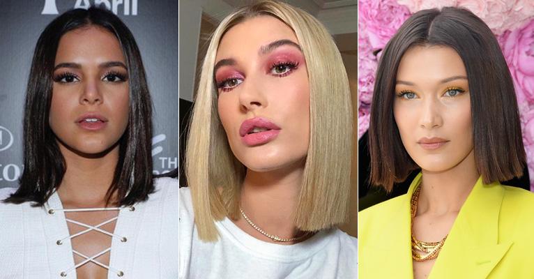 Glass hair: cabelo liso chapado e brilhante é tendência entre famosas como Bruna Marquezine
