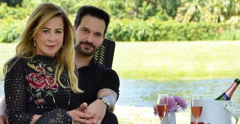 Ao lado de Marco Ruggiero, Zilu Godoi participa de penúltima prova de vestido para casamento