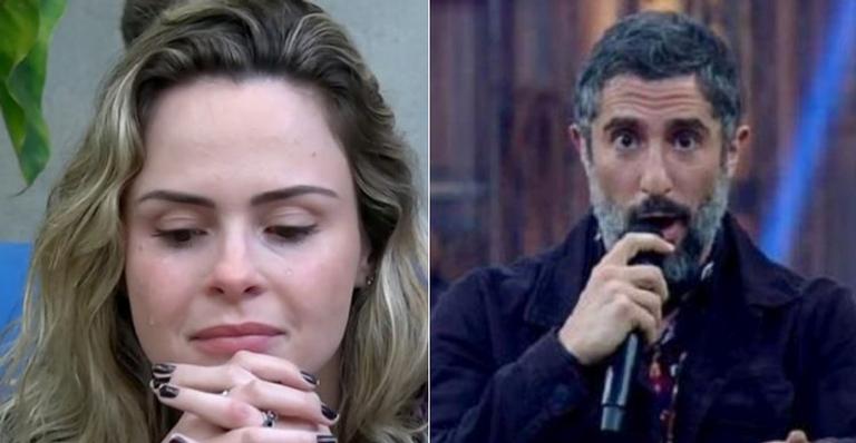 Ana Paula Renault chora e critica Marcos Mion ao vivo