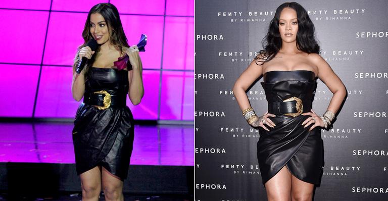 Anitta repete look de Rihanna em premiação