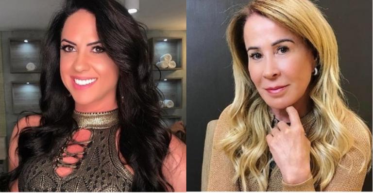 Graciele Lacerda e Zilu apostam em belos looks para se encontrarem no casamento de Camilla Camargo
