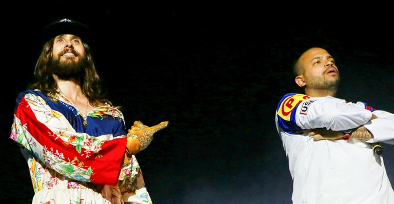 30 Seconds to Mars: Ao lado de Projota, Jared Leto reafirma sucesso com público brasileiro