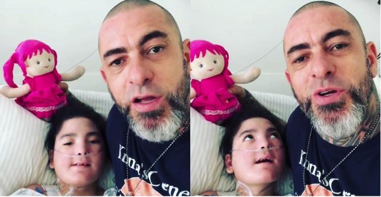 Henrique Fogaça desabafa sobre cirurgia de nove horas que filha passou: ”Ela colocou 23 pinos”