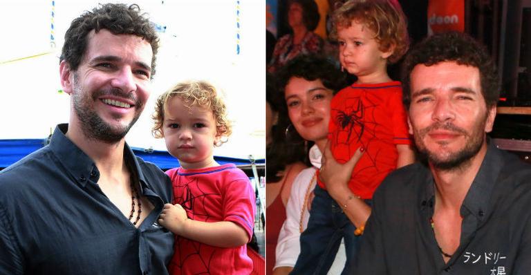 Daniel de Oliveira e Sophie Charlotte levam o filho, Otto, ao circo