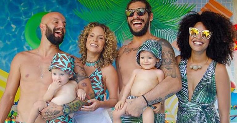 Sheron Menezzes e Maíra Charken celebram aniversário dos filhos