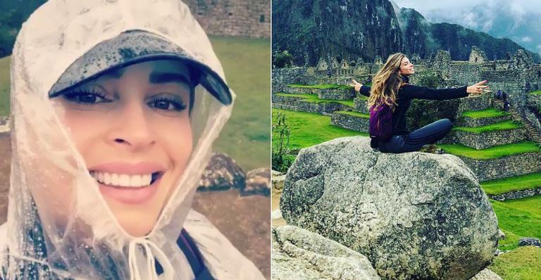 Grazi Massafera abre o álbum de viagem para Machu Picchu